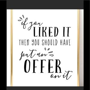 Make an offer 💕💕💕💕💕